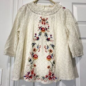 Altair’s state Embroidered Lace Women's Top size S